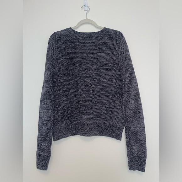 jonathan simkhai chunky knit grey sweater old money quiet luxury large minimal - Picture 4 of 10